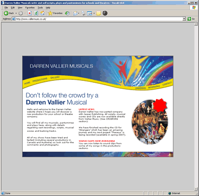 Darren Vallier Musicals